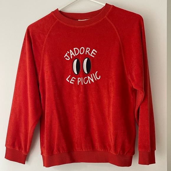 Maison Tadaboum Tops - Maison Tadaboum French terry long sleeve tee/sweatshirt size 10-11 - worn 2x